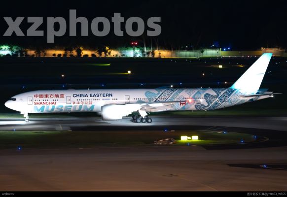B-7349东航上海博物馆彩绘77w