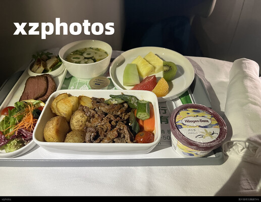 南航777大阪广州公务舱餐食