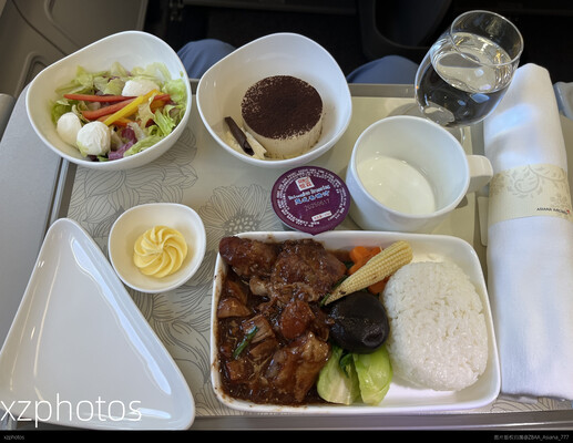 韩亚航空商务舱餐食