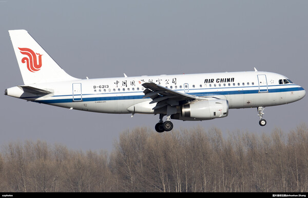 新航季国航A319首秀乌兰浩特