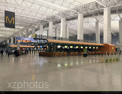 广州白云机场T1 值机M岛