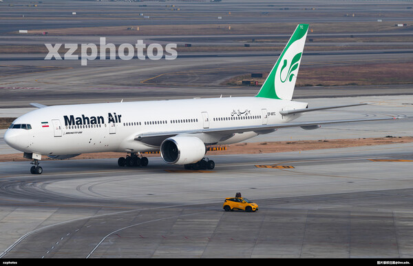 马汉航空B777首次抵达中国