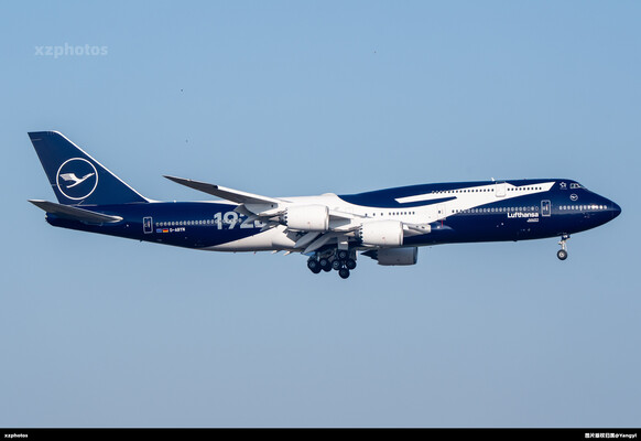 汉莎航空第五架喷涂纪念成立100周年特殊涂装于近日亮相