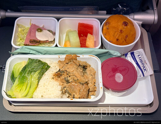 CX870  香港-旧金山  经济舱餐食