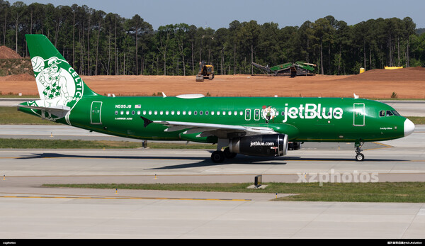 捷蓝航空Lucky Blue特殊涂装