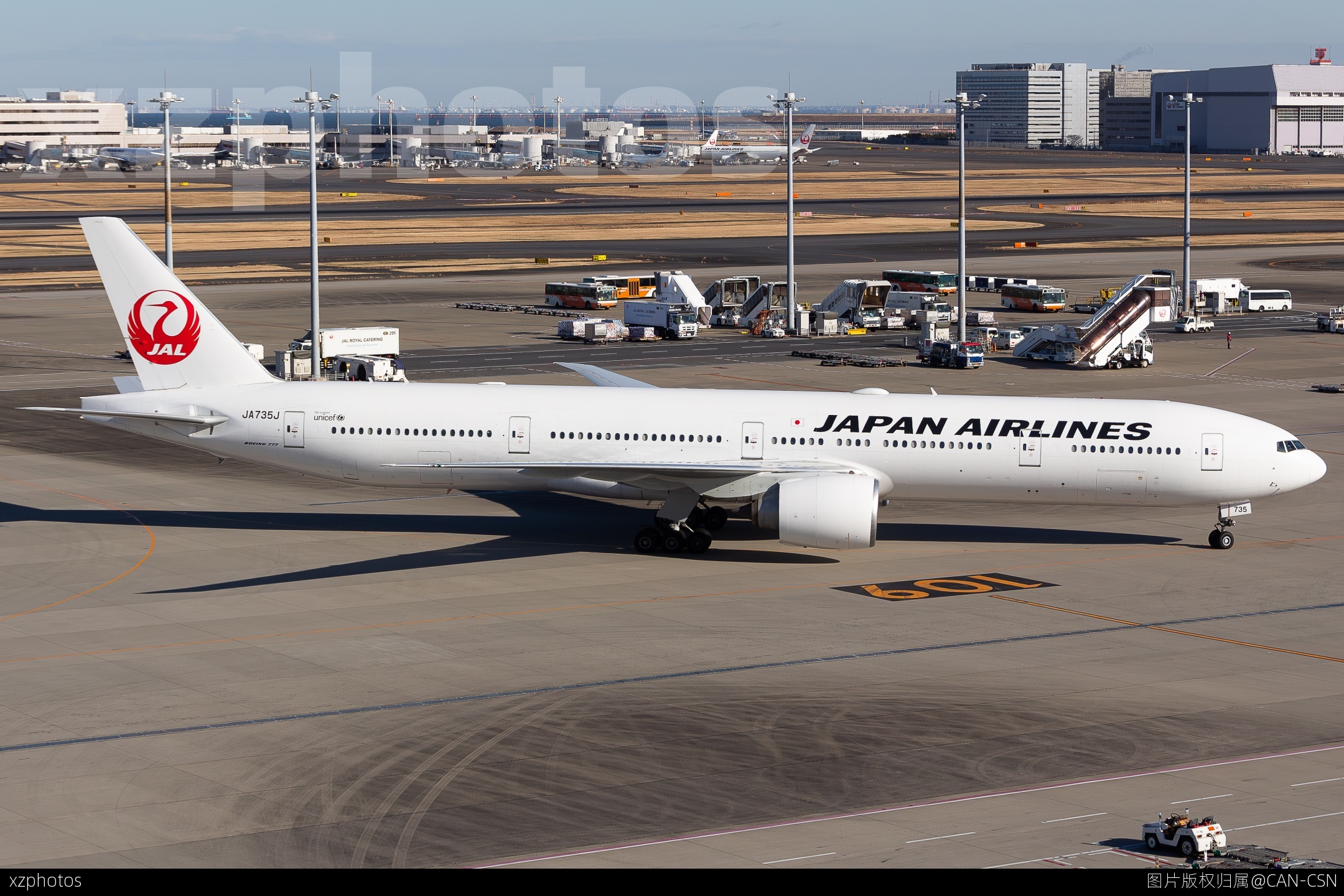 日航77W