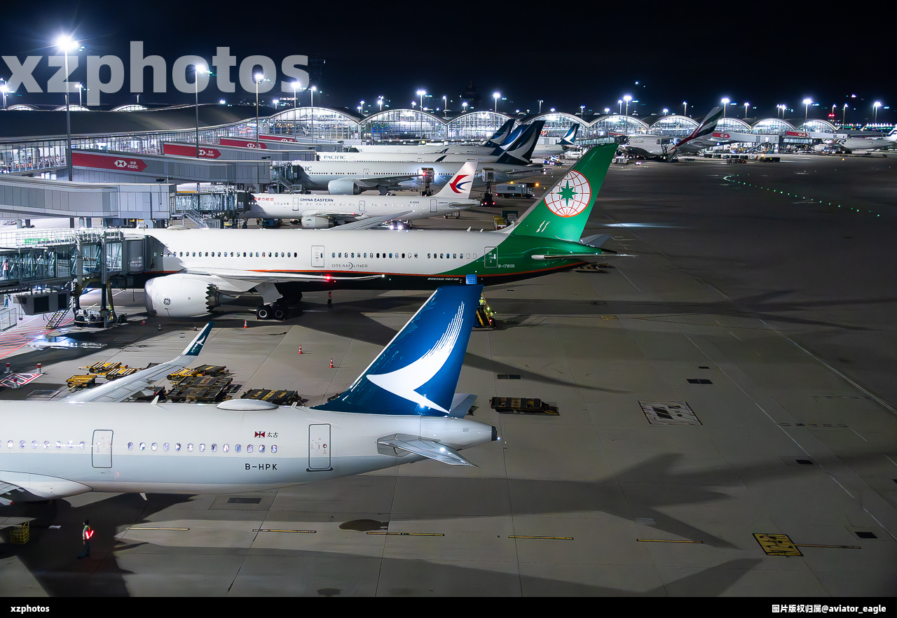 香港机场夜景