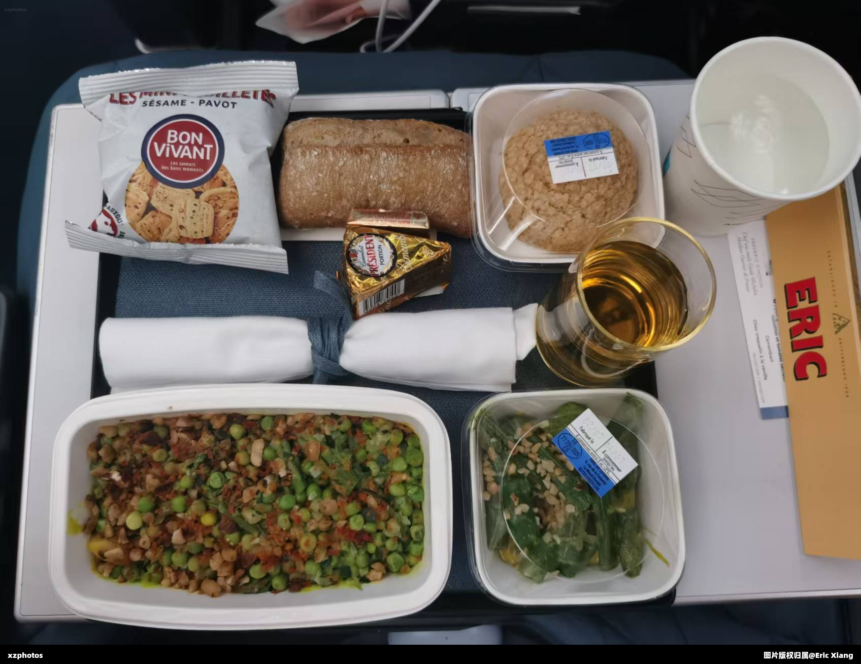 Air France AF188，CDG-HKG Premium(超级经济舱) 餐食