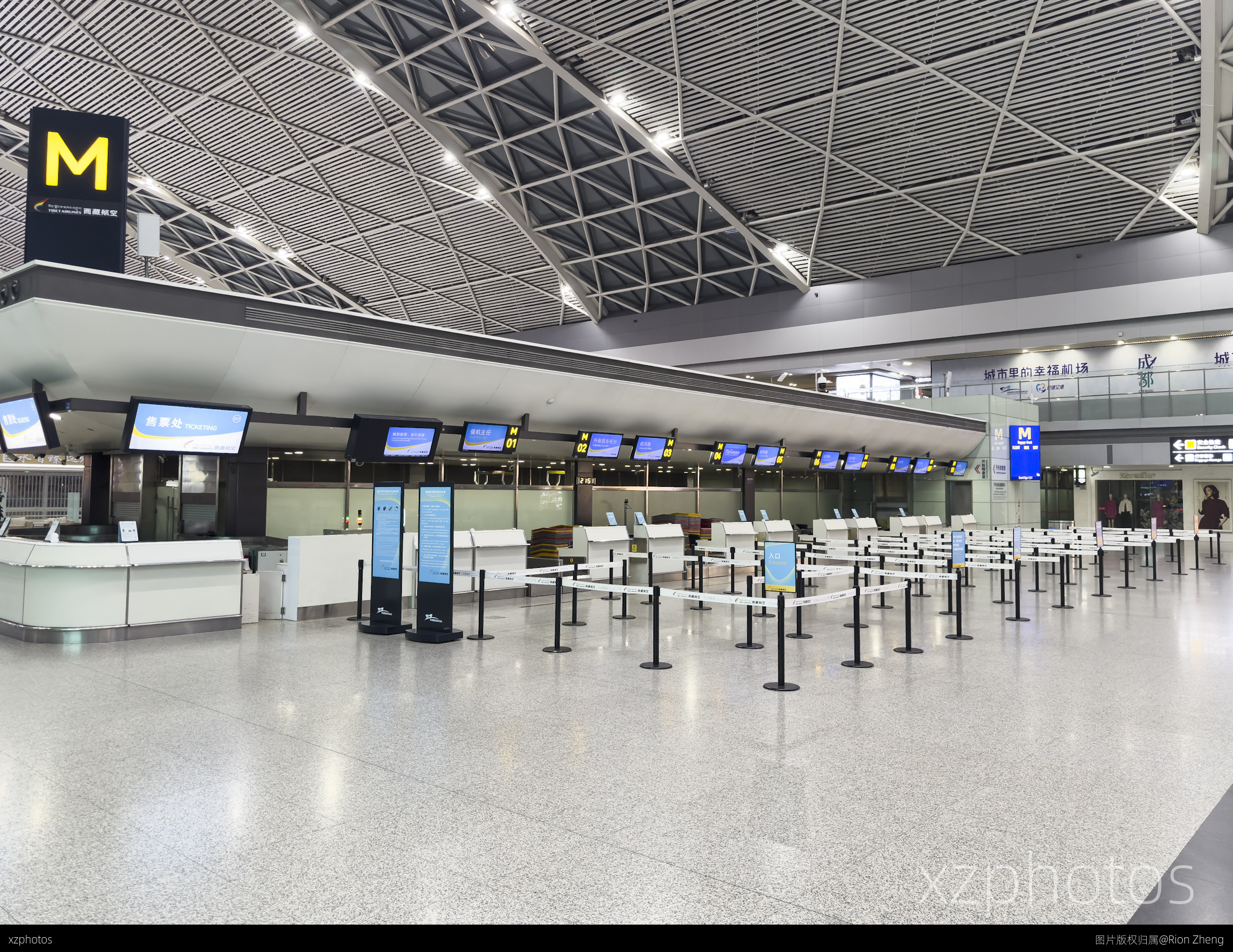 CTU值机柜台M岛——西藏航空