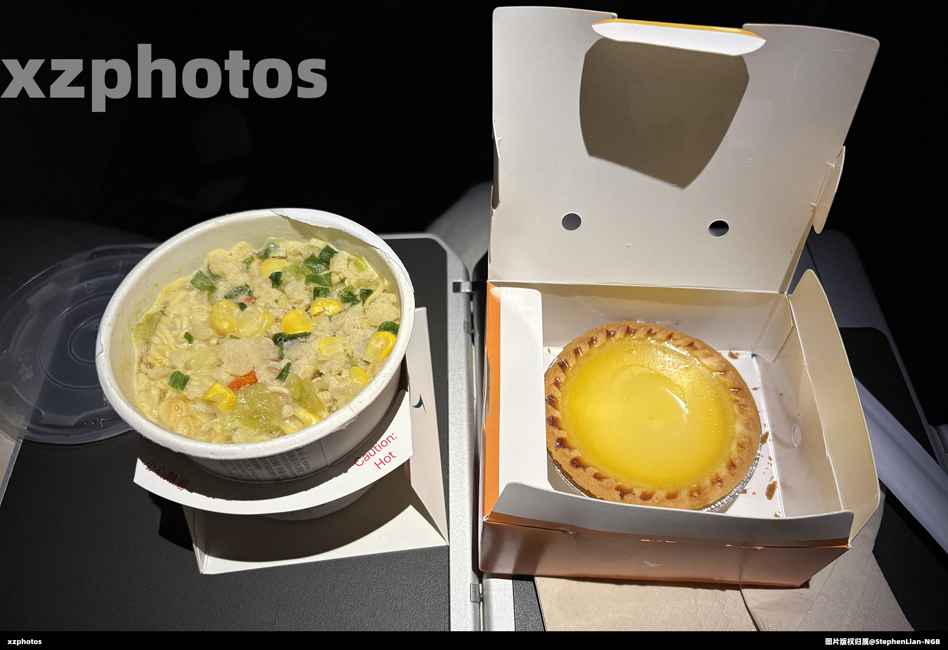 CX844 香港--纽约肯尼迪经济舱餐食