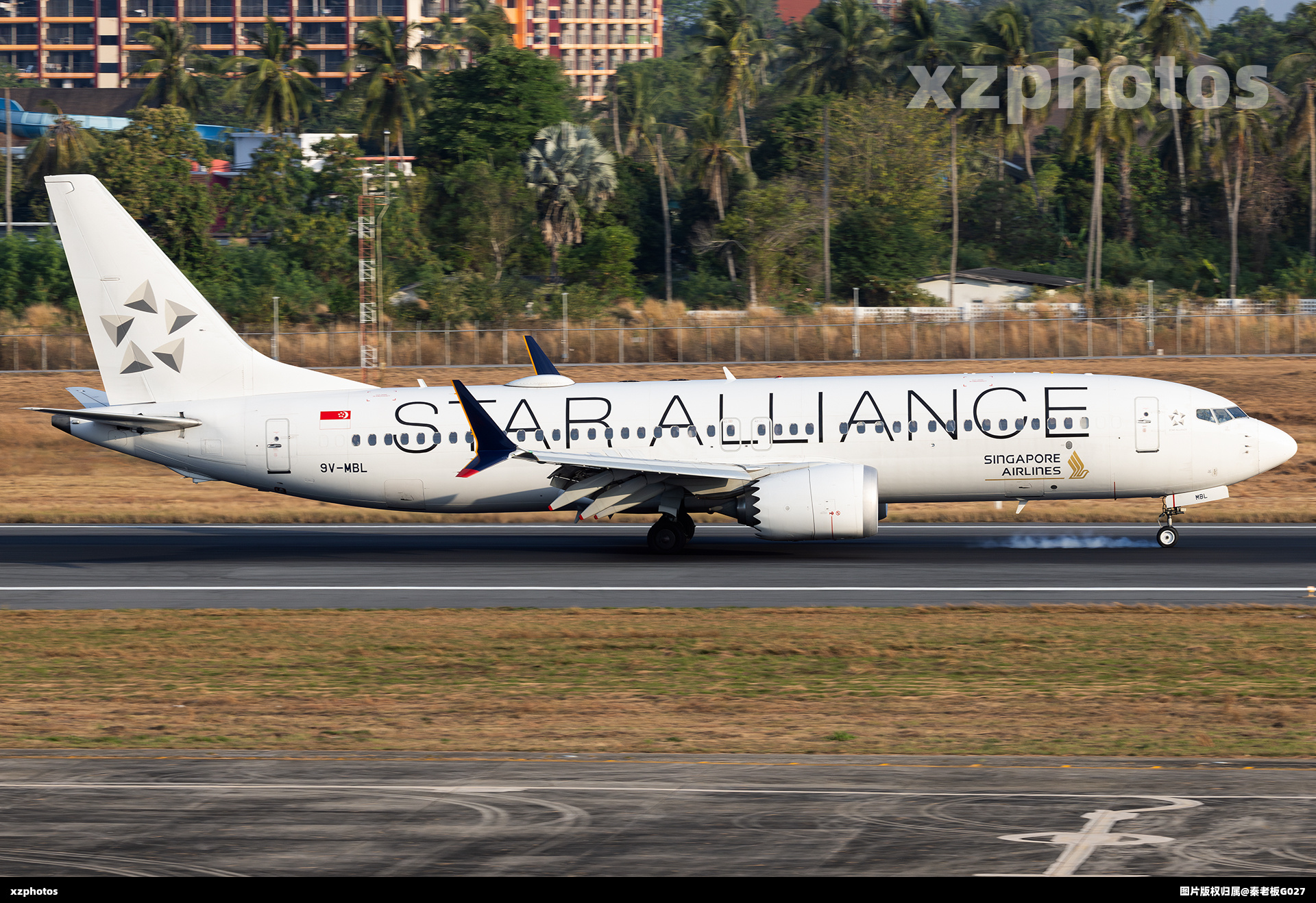 新加坡白星星737max8