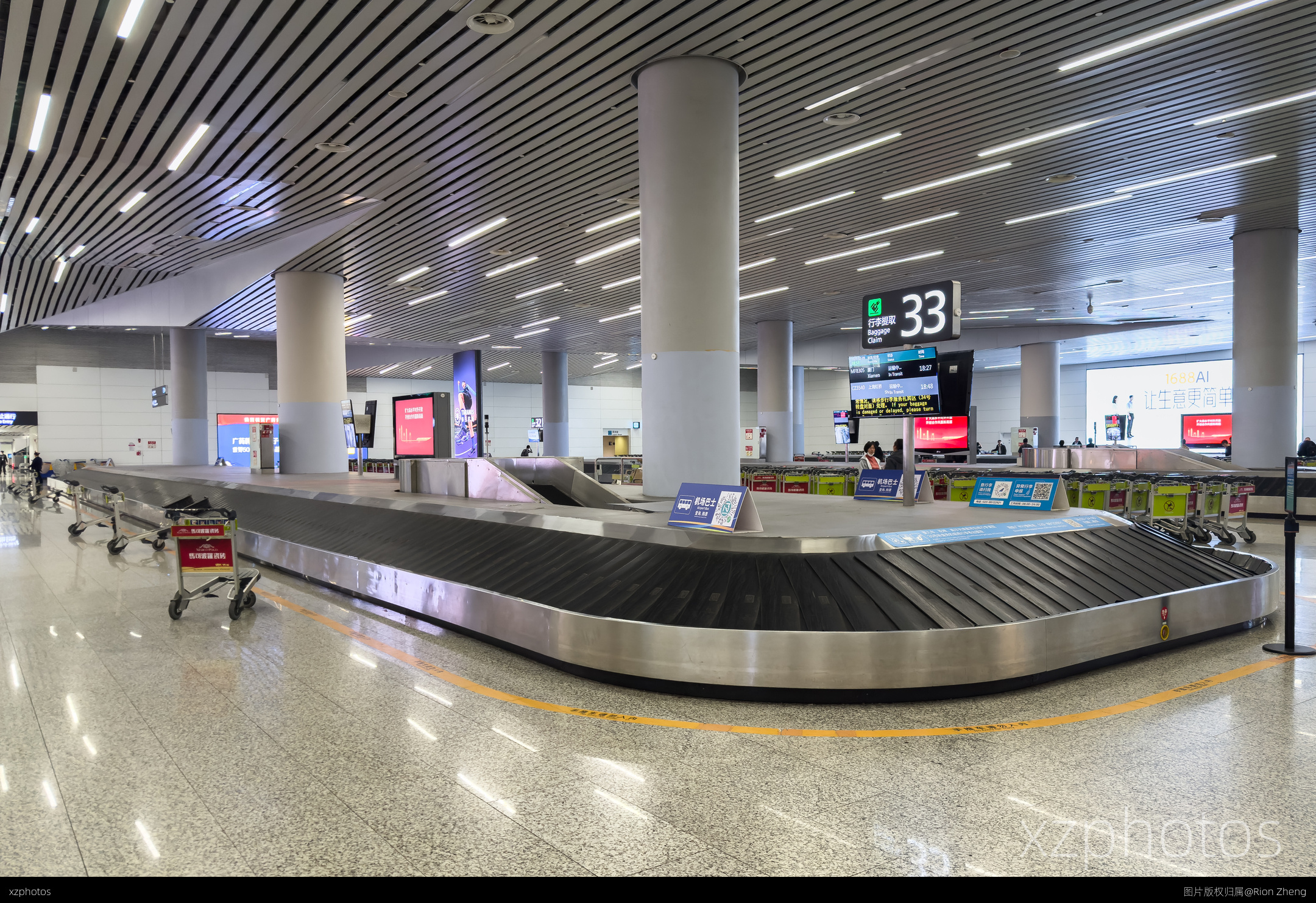 CANT2国内到达33号行李转盘