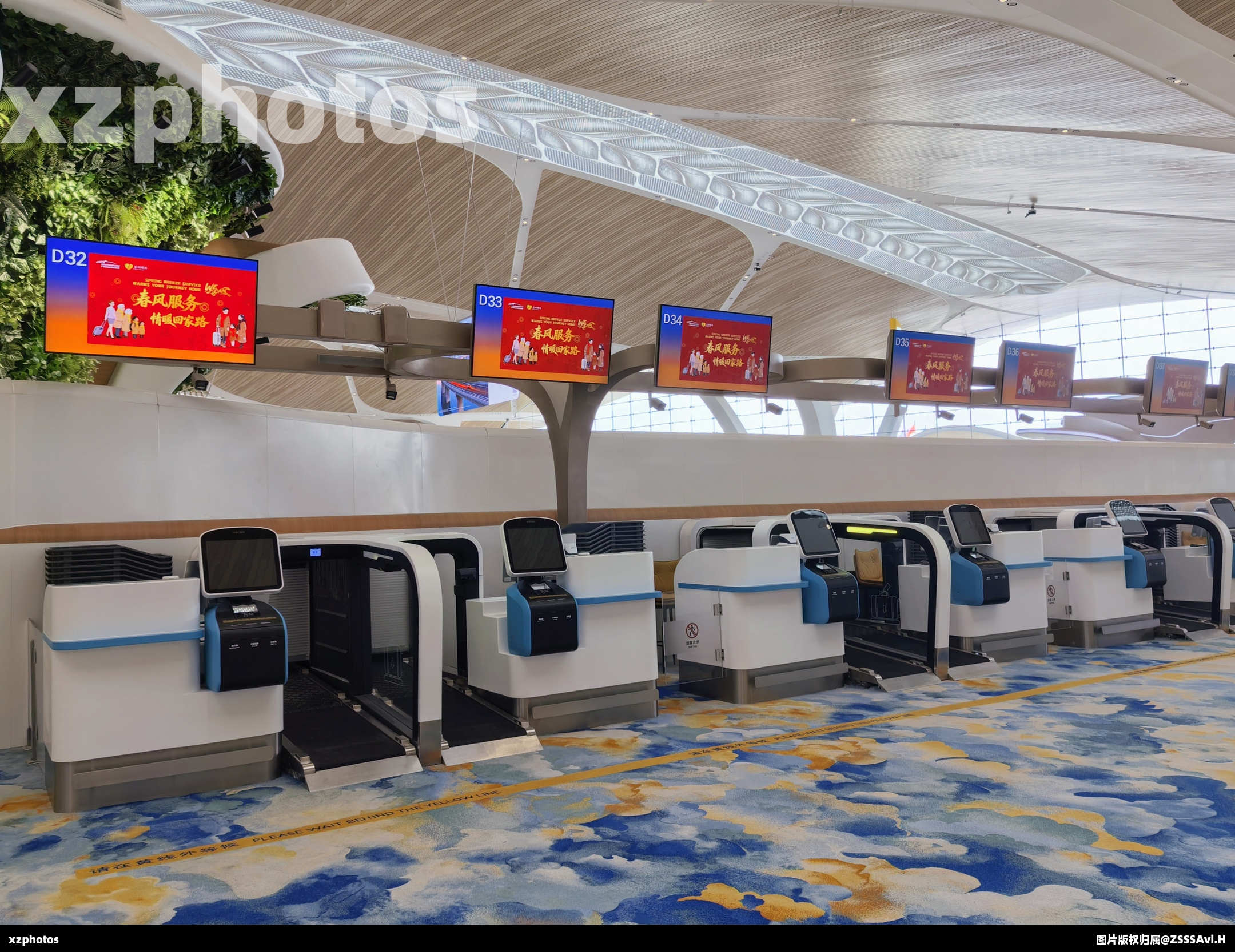 广州白云T2D32-D37值机柜台