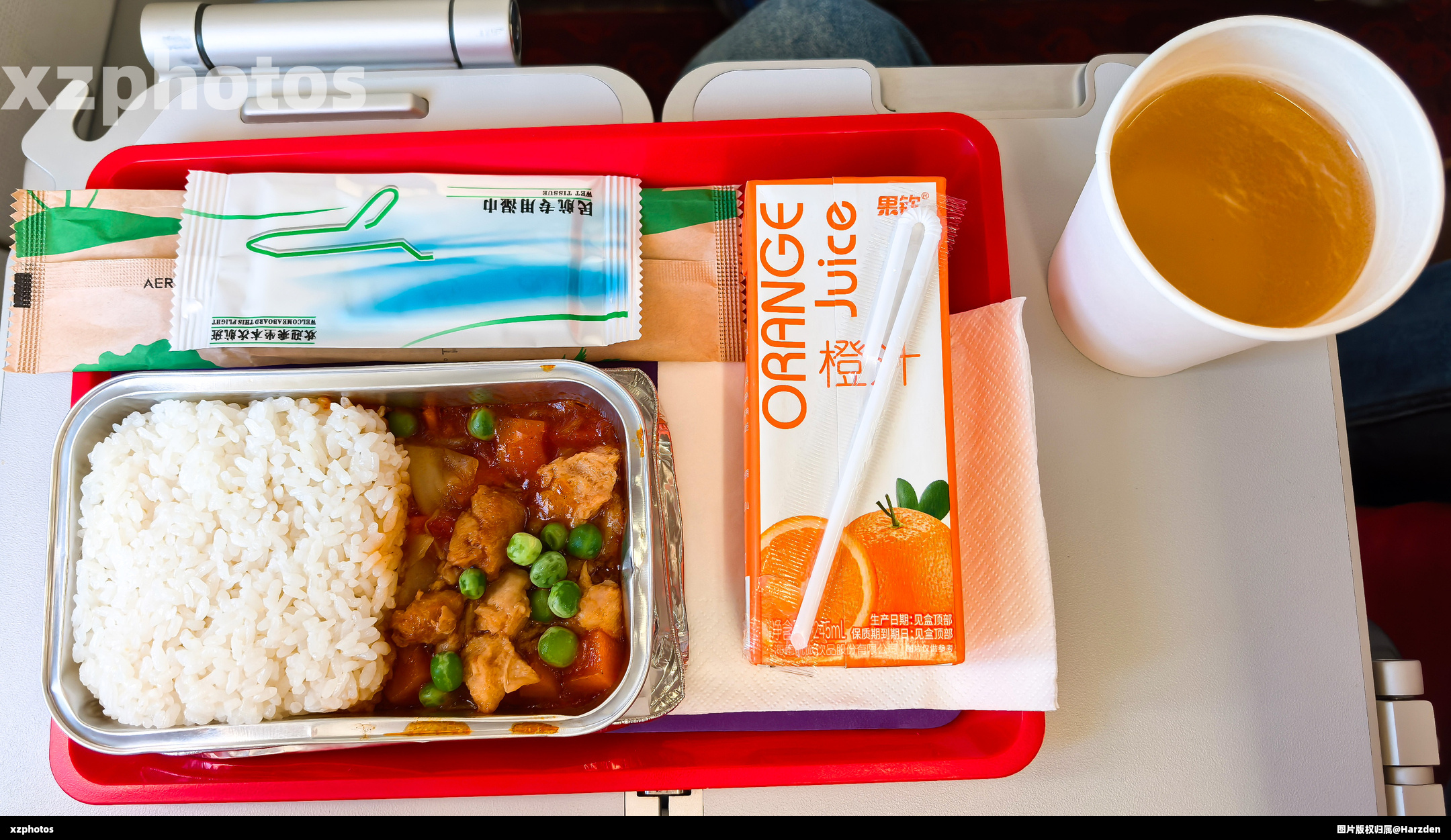 PN6237 重庆江北国际机场-天津滨海国际机场 超级经济舱餐食（宫保鸡丁饭）