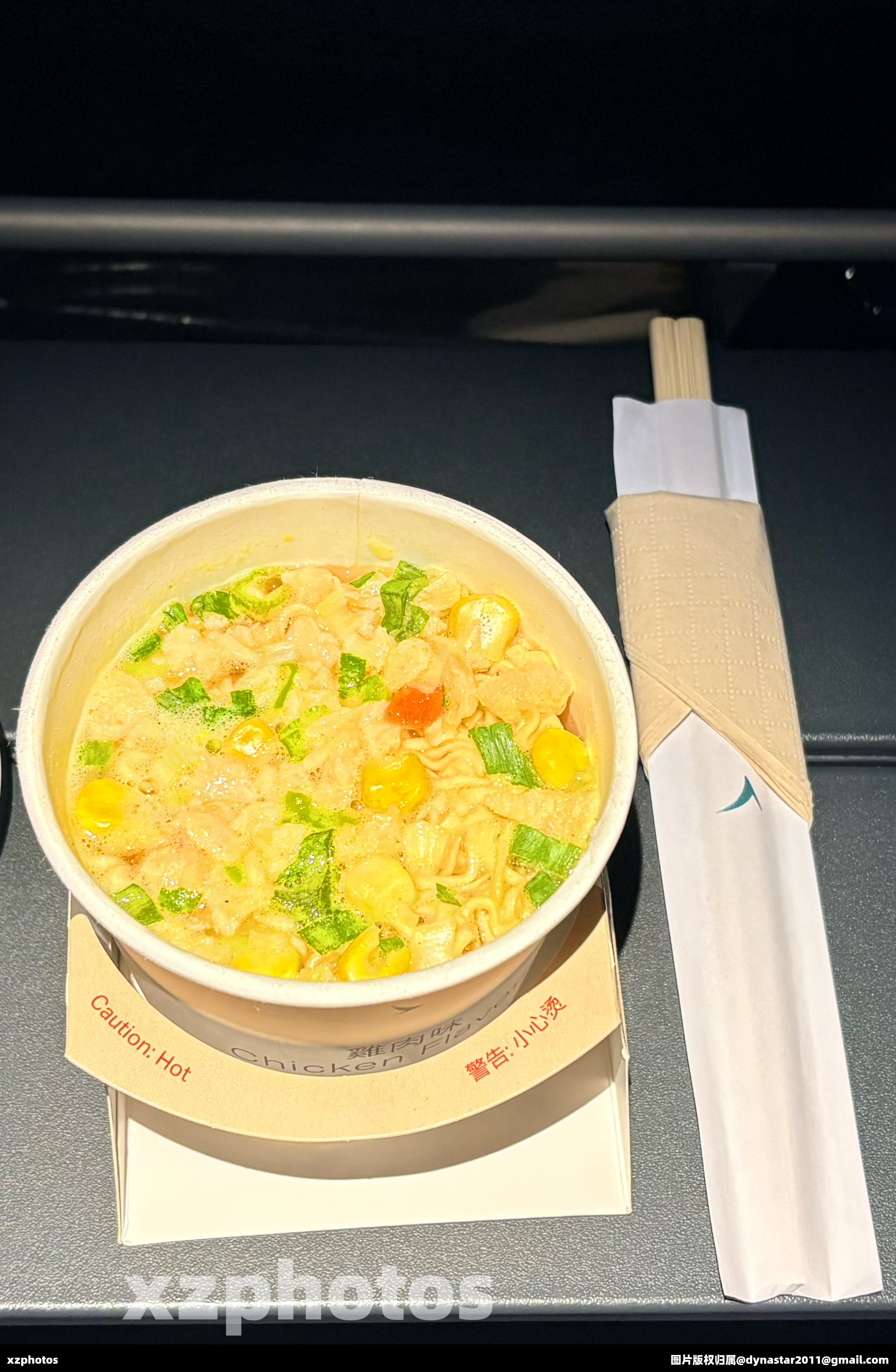 CX870 香港-旧金山 经济舱餐食