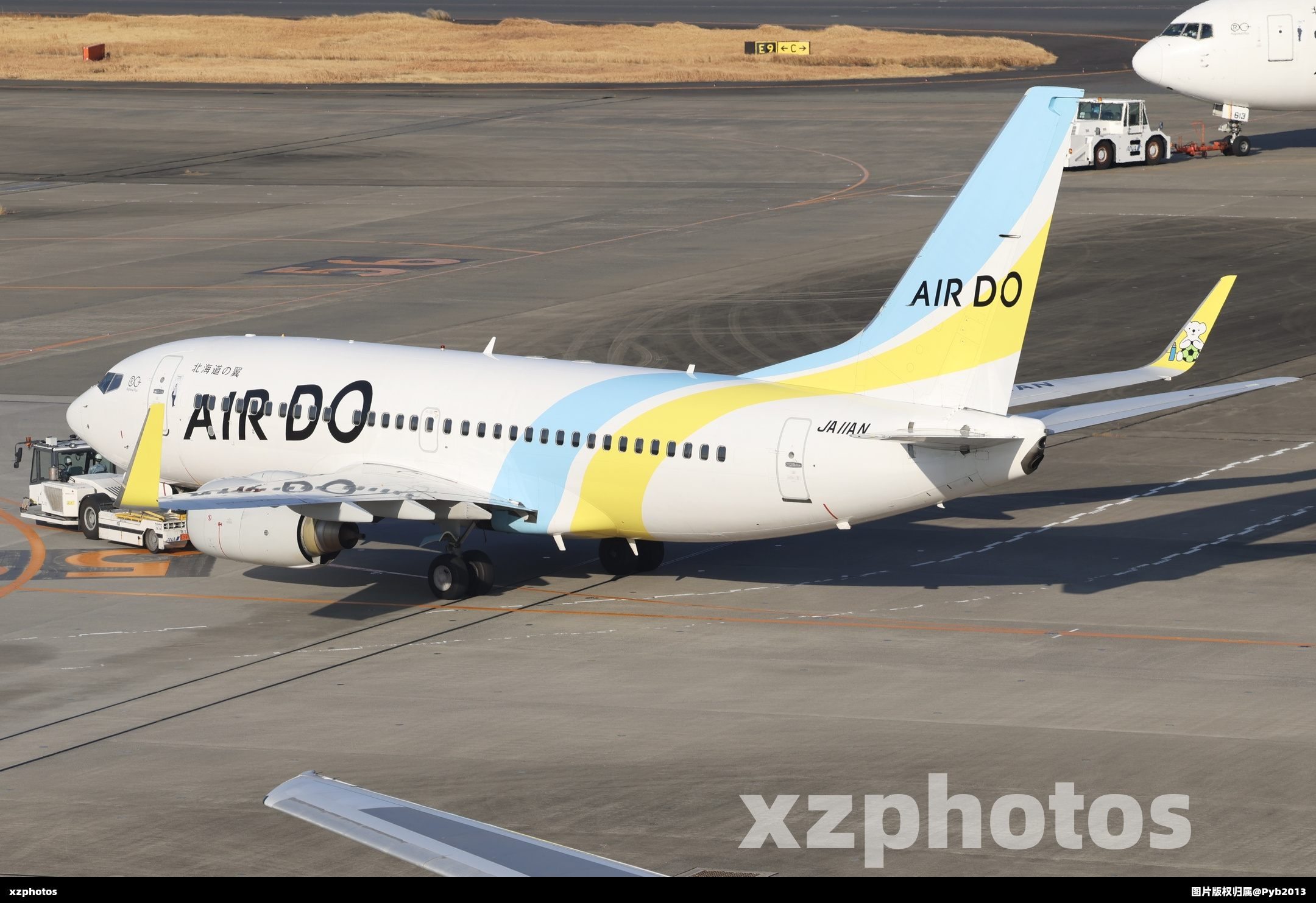 北海道航空737滑行