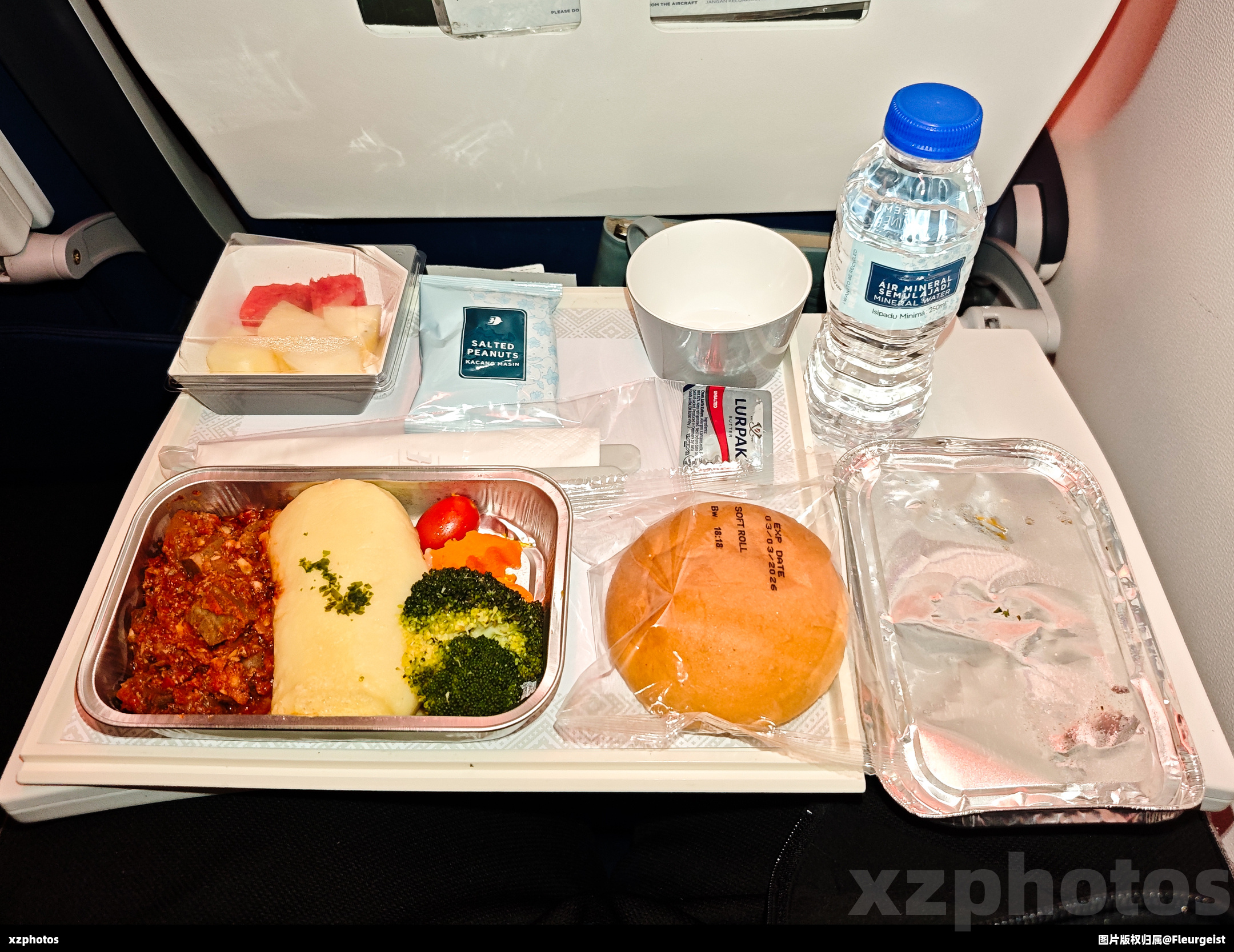 MH0796 吉隆坡→曼谷 马来西亚航空牛肉餐