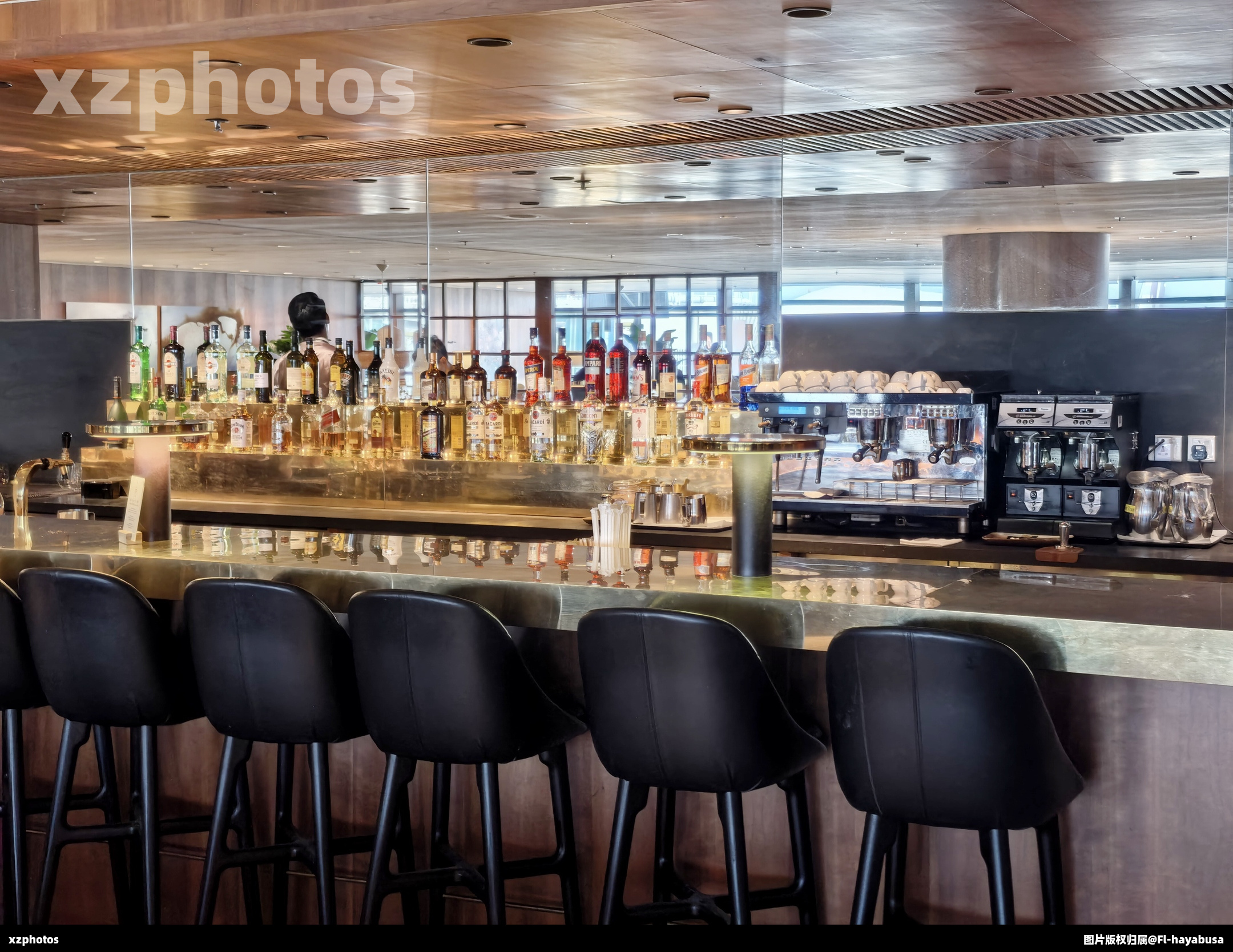 香港机场玉衡堂商务休息室吧台