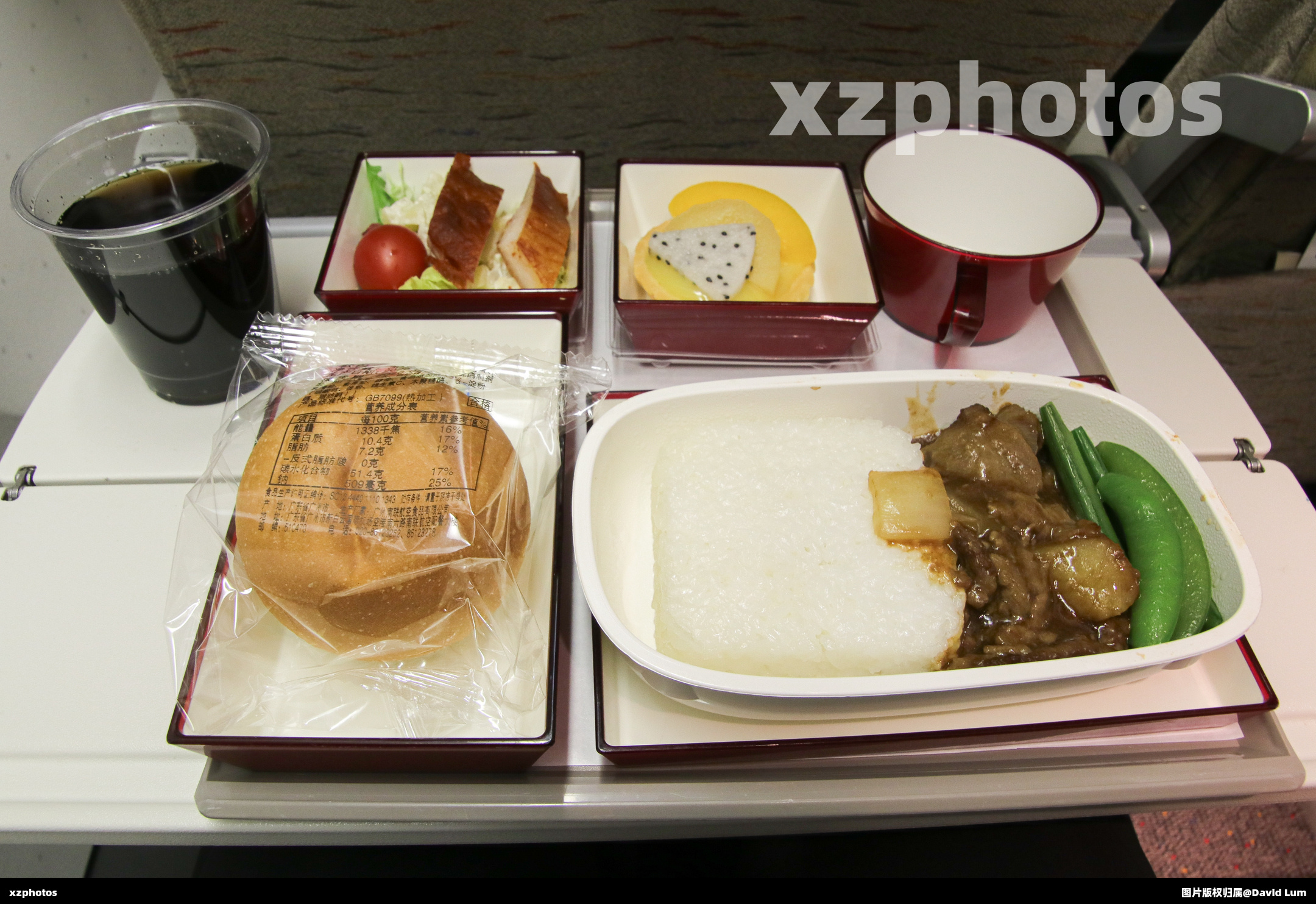 韩亚航空 OZ358 广州CAN-首尔ICN 经济舱餐食