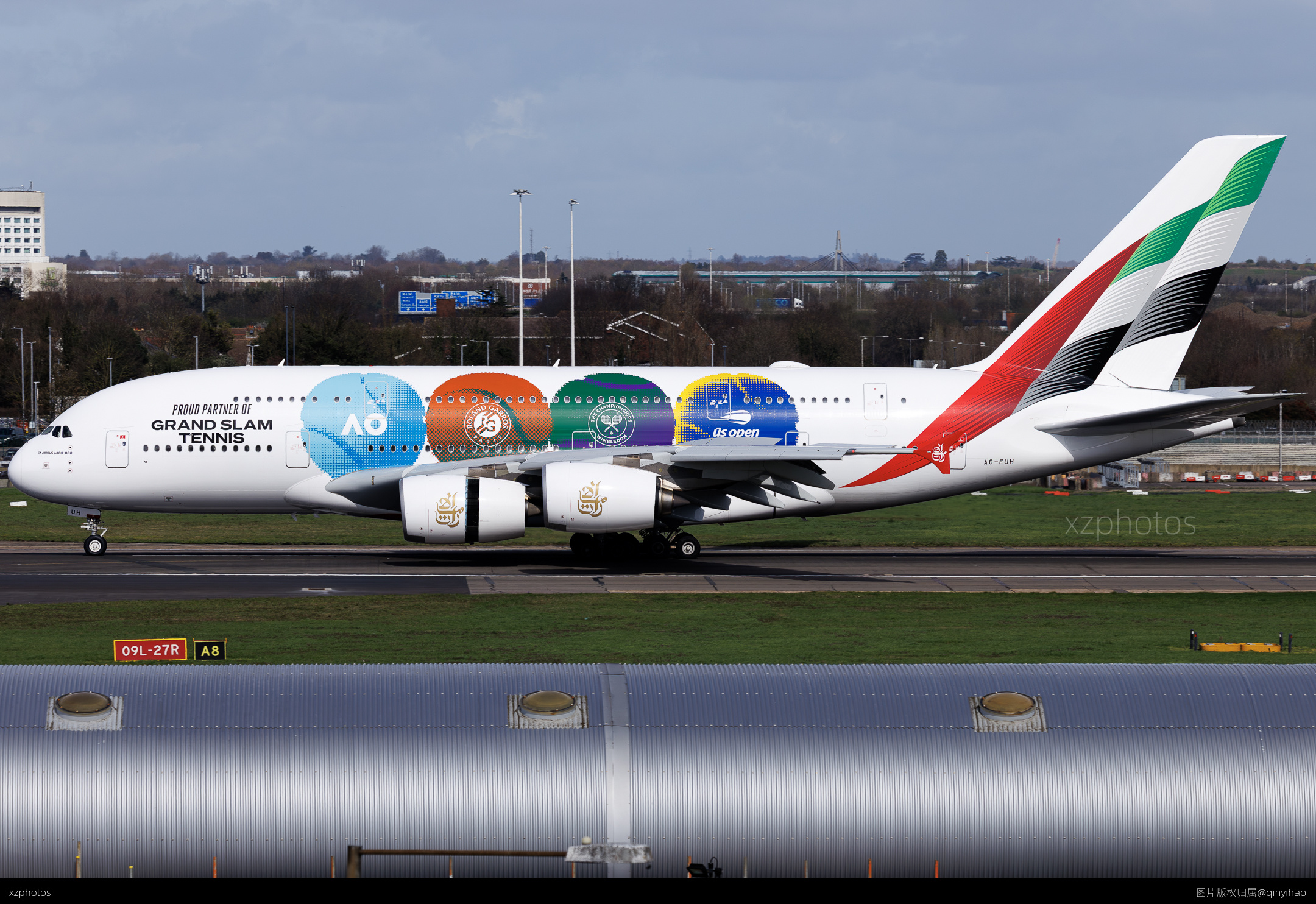 A6-EUH Emirates Grand Slam Tennis Livery