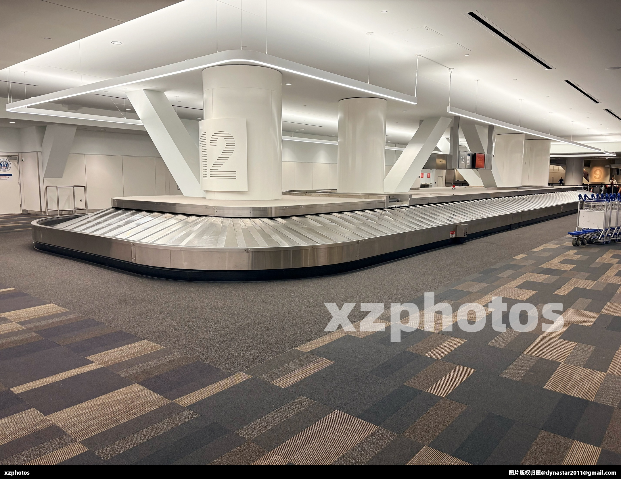 旧金山机场  国际到达  行李转盘