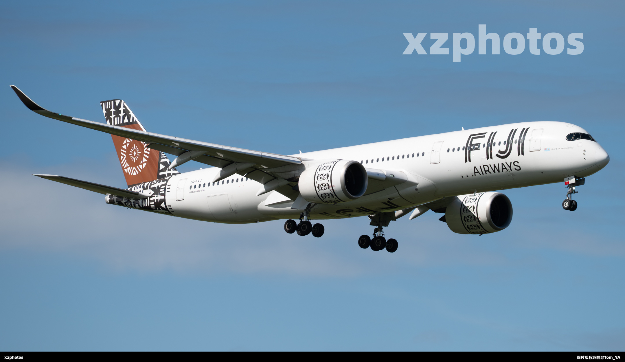 斐济A359 DQ-FAJ 降落奥克兰