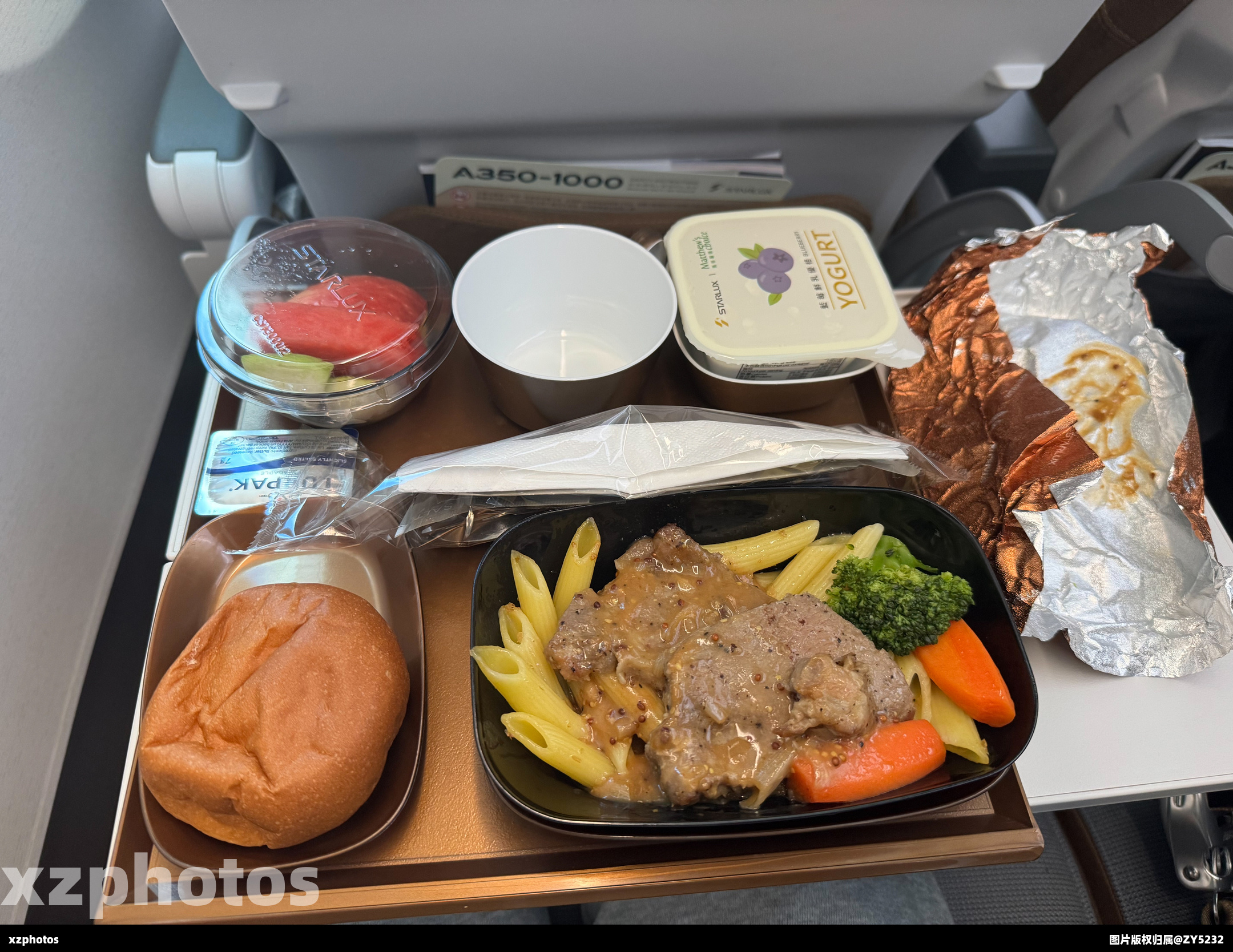 JX800 台北桃园-东京成田经济舱餐食